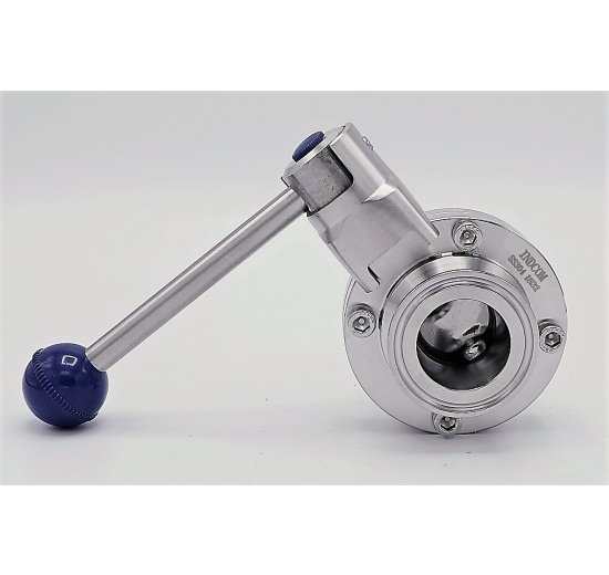 Nerezová klapka přímá, clamp typ C-C  DN32 (K50.5)