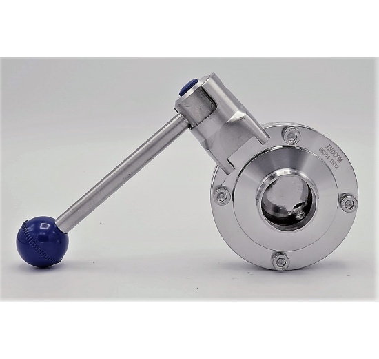 Nerezová klapka přímá, navařovací typ S-S | DN32 (34x1.5mm)