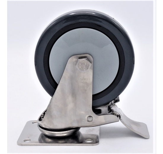 kolečka transportní, s brzdou, průměr 125mm