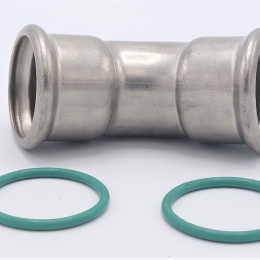 Koleno 45°, lisovací, F/F, 35 mm