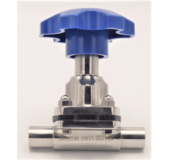 Membránový ventil, navařovací S-S, EPDM DN15(18x1,5mm)