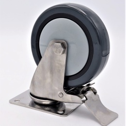 kolečka transportní, s brzdou, průměr 125mm