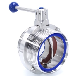 Nerezová klapka přímá, závitová typ G-G  DN100