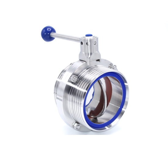 Nerezová klapka přímá, závitová typ G-G  DN100