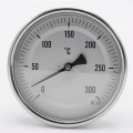 Celonerezový bimetalový teploměr s ponorným dříkem 150 mm, do jímky, 0-300 ℃