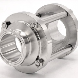 Průhledítko potrubní DN40, připojení CLAMP DIN 32676