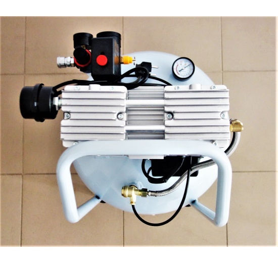 vzduchový kompresor bezolejový, dlouhá životnost, automatický chod, velmi nízká hlučnost