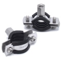 Objímka potrubní s gumovou vložkou EPDM, dvoušroubová, nerezová ocel 1.4301, M8_ 18-24 mm
