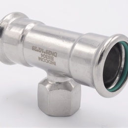 T-kus, lisovací F/F(závit vnitřní)/F 28_1/2"_28