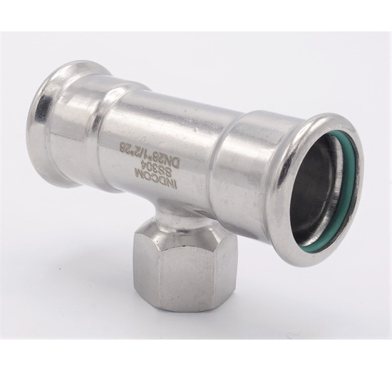 T-kus, lisovací F/F(závit vnitřní)/F 28_1/2"_28