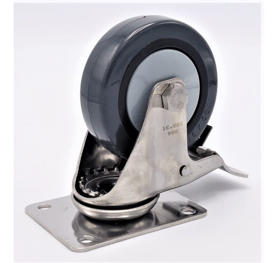 Kolečka transportní, nerezová, průměr 100 mm