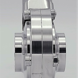 Nerezová klapka přímá, navařovací typ S-S | DN40 (40x1.5mm)