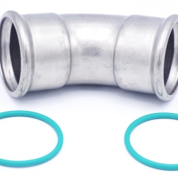 Koleno 45° (oblouk) lisovací, F/F