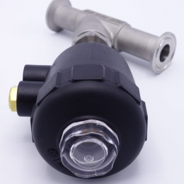 Pneumaticky ovládaný ventil se šikmým sedlem- 45°| CLAMP 34 mm těsnění PPS