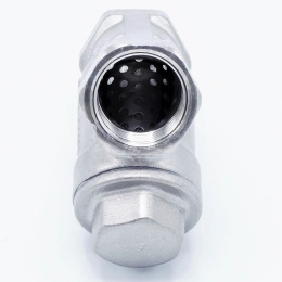 nerezový Y filtr šikmý s jemným sítkem, závitový 3/4” DN20