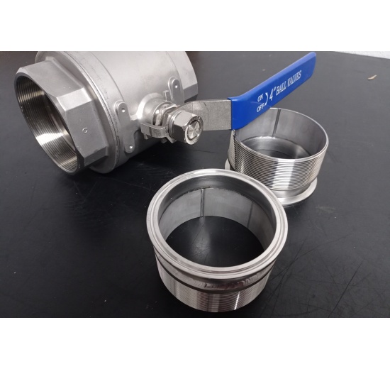 CLAMP hrdlo DN100_ navaření niplu 4"