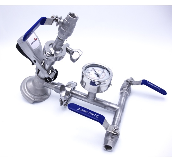 Narážecí hlava plochá celonerezová upravená dle zadání zákazníka