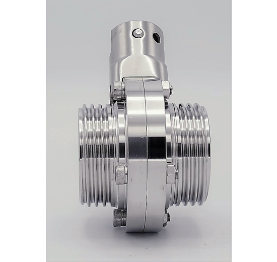 Nerezová klapka přímá, závitová typ G-G DN32