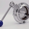 Nerezová klapka přímá, navařovací typ S-S DN100 (104x2mm)