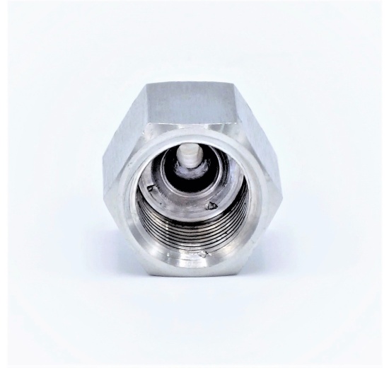 redukce z nerezové oceli s vnitřním metrickým závitem M a vnějším válcovým závitem G