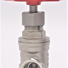 Nerezový uzavírací, regulační šoupátkový ventil 1/2”