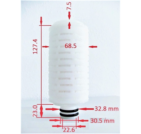 rozměry filtrační vložky DN25