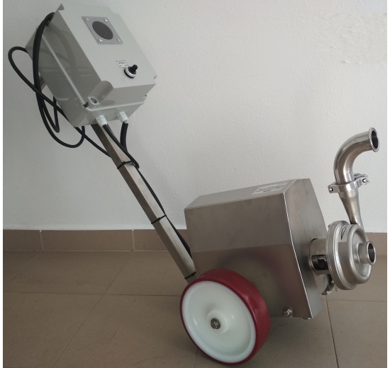 Mobilní odstředivé čerpadlo nerezové