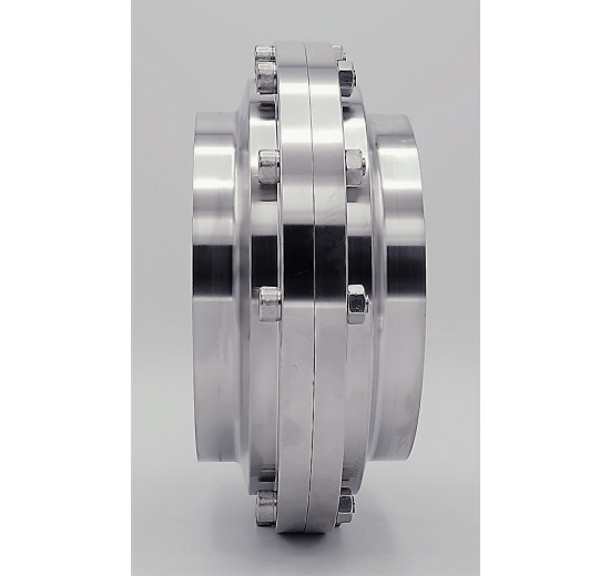 Nerezová klapka přímá, navařovací typ S-S | DN150 Nerezová klapka přímá, navařovací typ S-S DN150