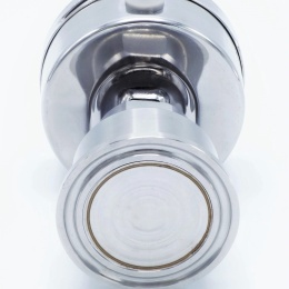 celonerezový manometr s clamp oddělovací membránou (límeček 50,5 mm), zadní připojení tlakoměru k membráně, číselník 63 mm, rozsah měření 0-6 bar