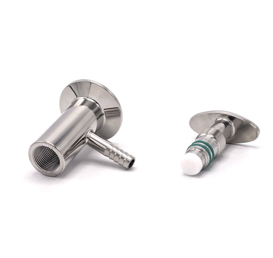 Nerezový vzorkovací ventil, kohoutek, připojení CLAMP