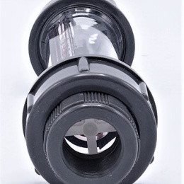 Plováčkový průtokoměr /rotametr/ plastový DN25, 0.25~2.5 m3/hod,  vnitřní závit BSP 3/4"