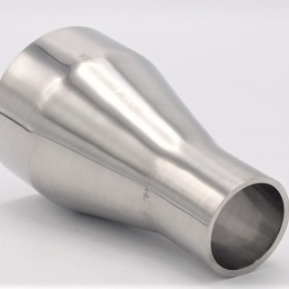 nerezová redukce centrická, navařovací, dlouhá DN 65/40