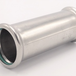 Hrdlo prodloužené lisovací, 42 mm, nerezové