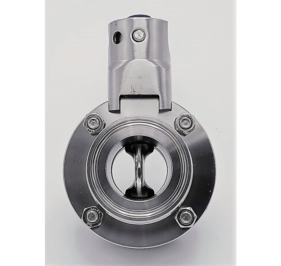 Nerezová klapka přímá, clamp typ C-C  DN32 (K50.5)