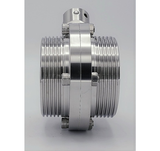 Nerezová klapka přímá, závitová typ G-G DN65