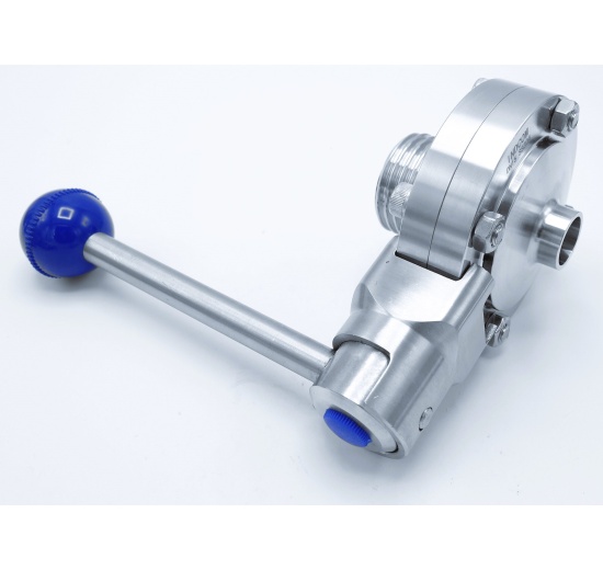 Nerezová klapka přímá, závitová / navařovací typ G-S | DN15 (18x1,5 mm)