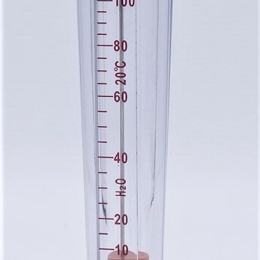 Plováčkový průtokoměr /rotametr/, 0.01~0.1 m3/hod, vnitřní závit BSP 1/2"