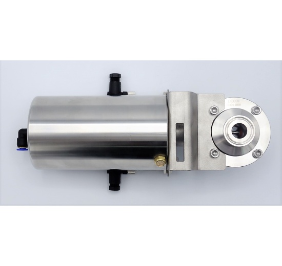 Nerezová klapka přímá DN20, clamp typ C-C, s pneumatickým pohonem