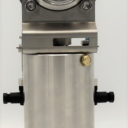 Nerezová motýlová klapka, clamp typ C-C, s pneumatickým pohonem DN50