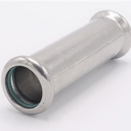 Hrdlo prodloužené 18 mm, lisovací, nerezové