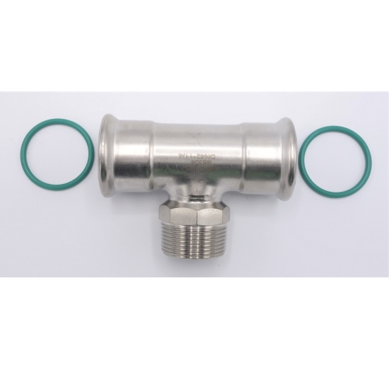 T-kus, lisovací F/M(závit vnější)/F 42_1 1/4"_42