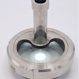 Průhledítko maticové s osvětlením LED, navařovací, DN100