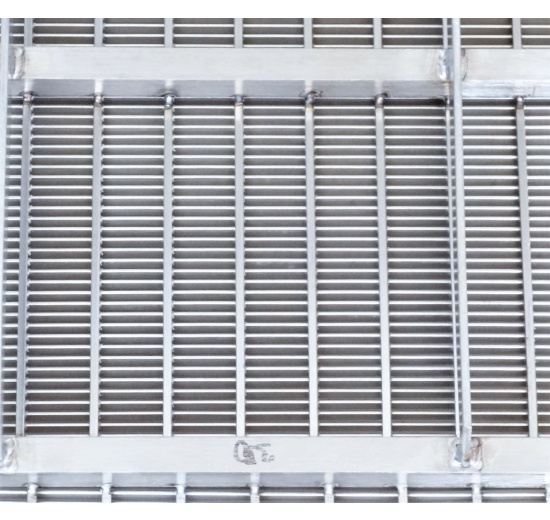 detail štěrbinového síta