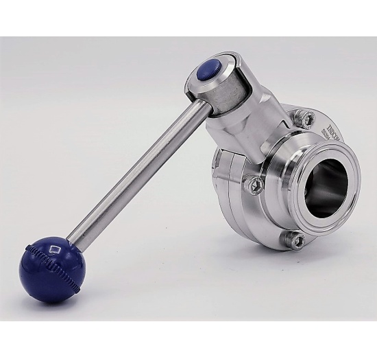 Nerezová klapka přímá, clamp typ C-C  DN32 (K50.5)