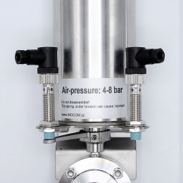 Nerezové klapky přímé, navařovací (S-S), pneumaticky ovládané