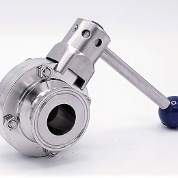 Nerezová klapka přímá (motýlová), CLAMP, typ C-C