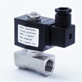nerezový elektromagnetický ventil, typ 2/2, závit G 1/2", pracovní tlak 0-4 bar