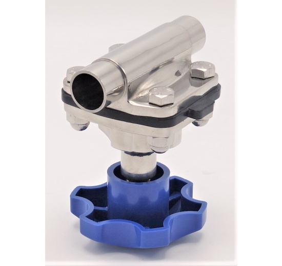 Membránový ventil, navařovací S-S, EPDM DN20(22x1,5mm)