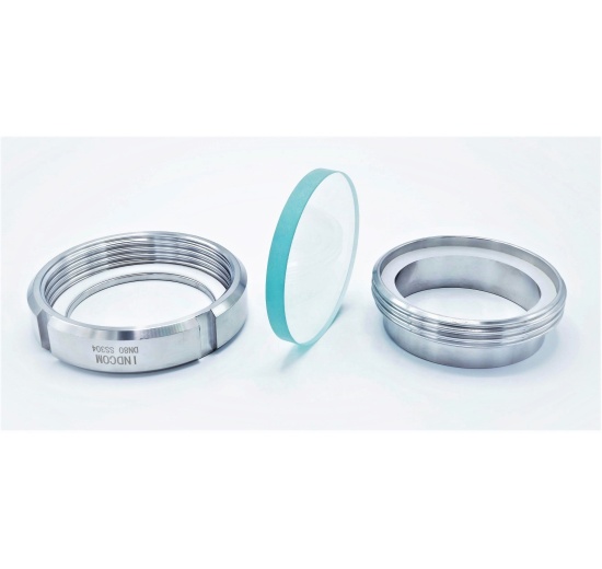 nerezové průhledítko maticové, navařovací - jednotlivé části