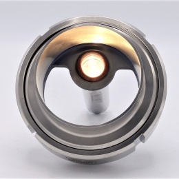 Průhledítko maticové s osvětlením LED, navařovací, DN80